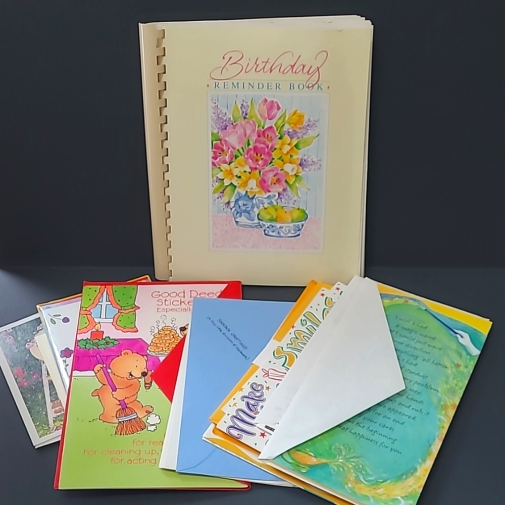 Vintage Birthday Reminder Book